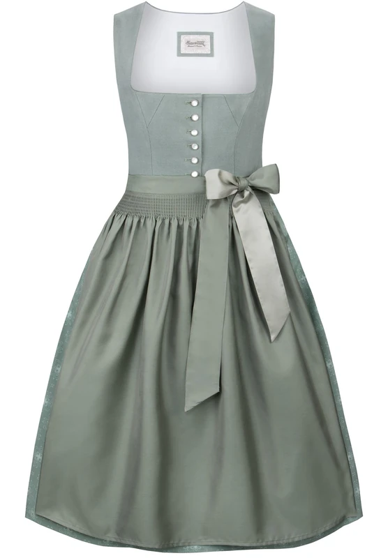 Stockerpoint Women's Dirndl Helene Dress for Special Occasions, Green (sage), 14