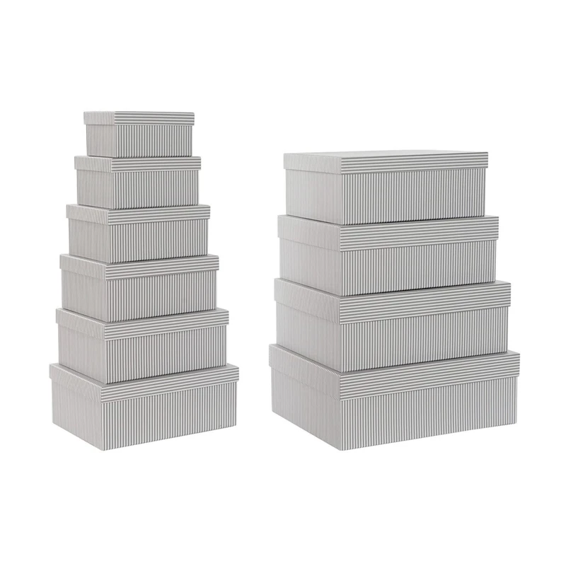 DKD Home Decor Stackable Organizer Box Set, Standard - Image 1