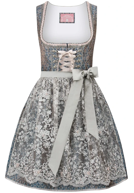 Stockerpoint Women's Shanaya Dirndl Special Occasion Dress, Petrol, 8