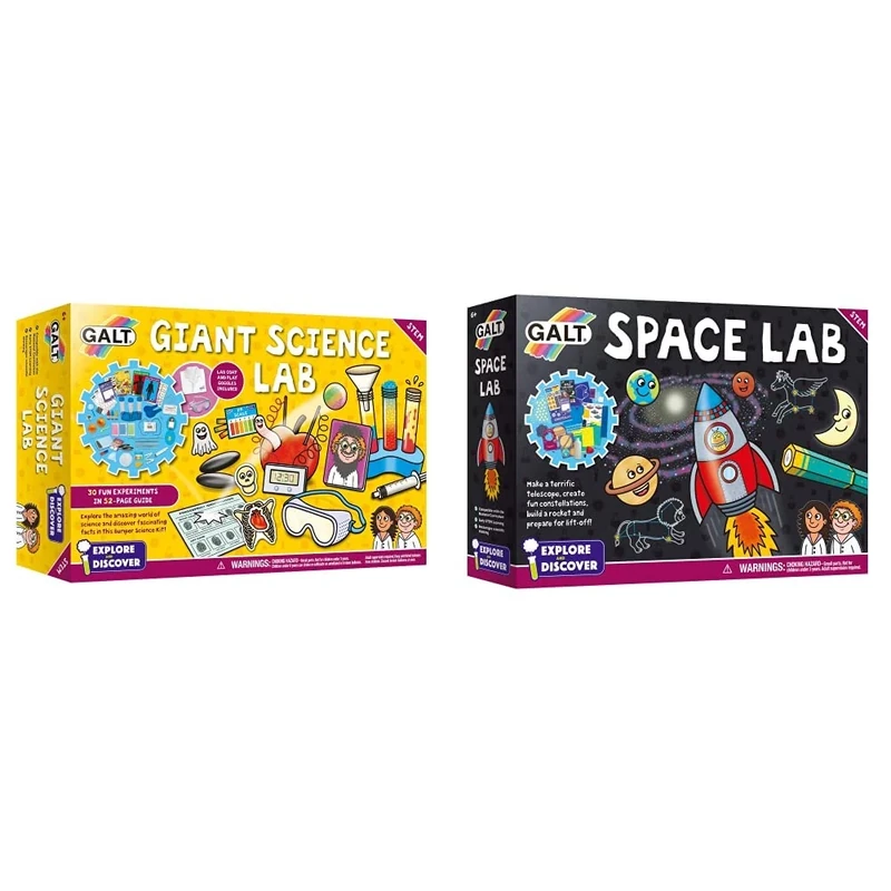 Galt Toys, Giant Science Lab, Science Kit for Kids, Ages 6 Years Plus & Toys, Space Lab, Science Kit for Kids, Ages 6 Years Plus