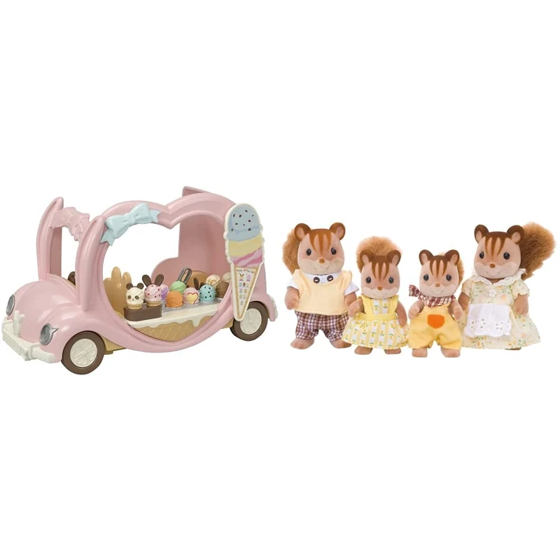 Sylvanian Families Ice Cream Van & Walnut Squirrel Family