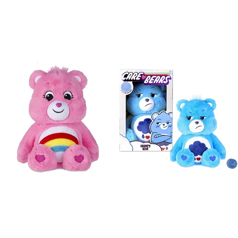 Care Bears 14 Inch Plush - Cheer Bear and Grumpy Bear Toys