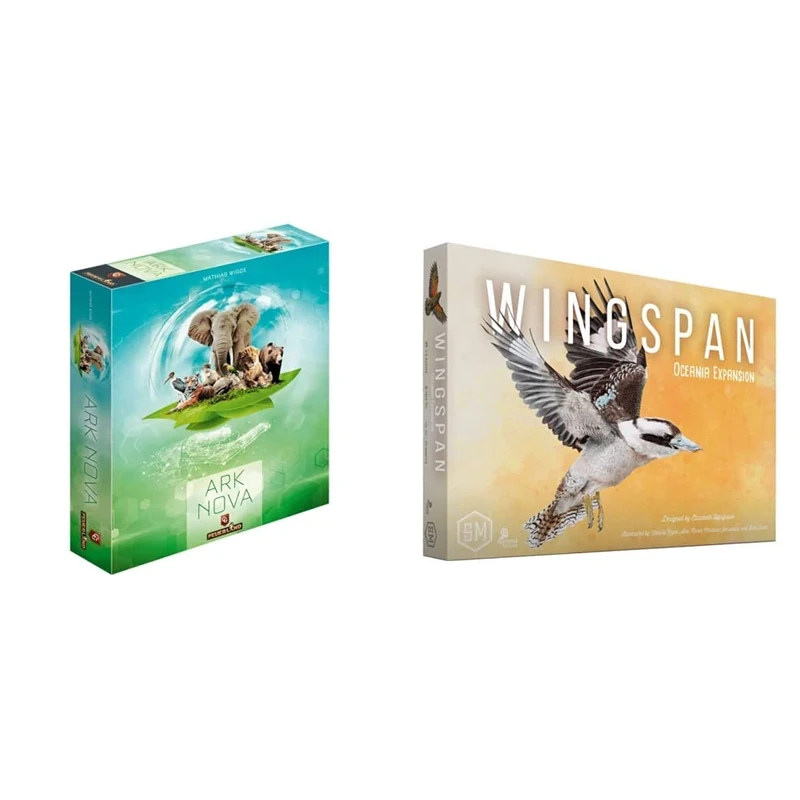 Feuerland Spiele | Ark Nova | Board Game | Ages 14+ | 1-4 Players | 90-150 Minutes Playing Time & Stonemaier Games | Wingspan: Oceania Expansion | Board Game | Ages 14+ | 1-5 Players