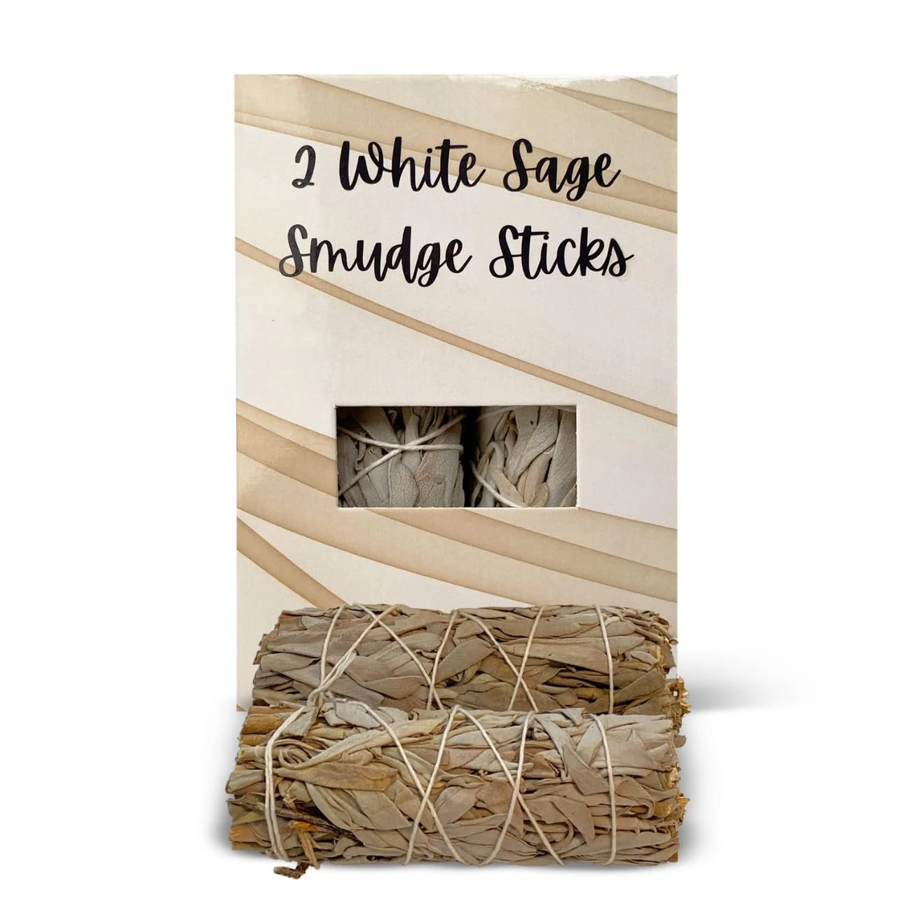 VIE Pack of 2 White Sage Smudge Sticks(4”)–Premium,Natural & Ethically Sourced for Smudging,Home Cleansing,Meditation & Energy Healing | Remove Negative Energy & Bad Vibes | Spiritual & New Home Gift