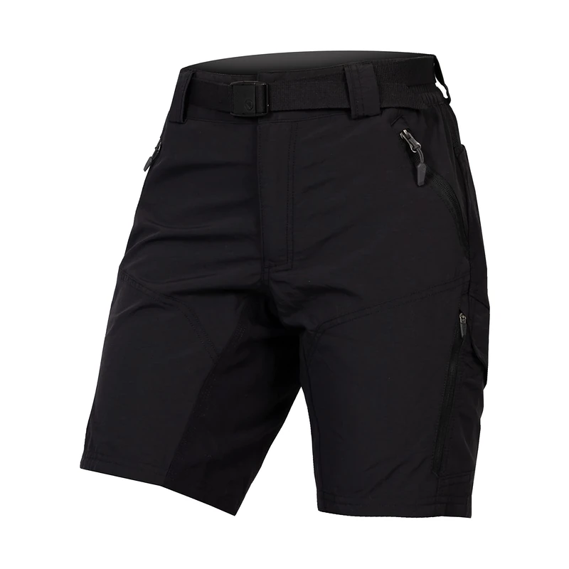 Endura Hummvee Cycling Shorts with Liner | Detatchable Liner | Urban and Trail Shorts | Padded Comfort | Cargo Storage | Clickfast Shorts, Black, S