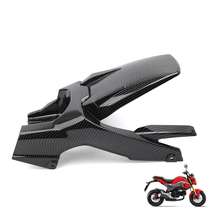 Mokuo Motorcycle Carbon Fibre Rear Fender Fit For Honda Grom Msx125 SF 2016-2020 Fairings Kit Parts