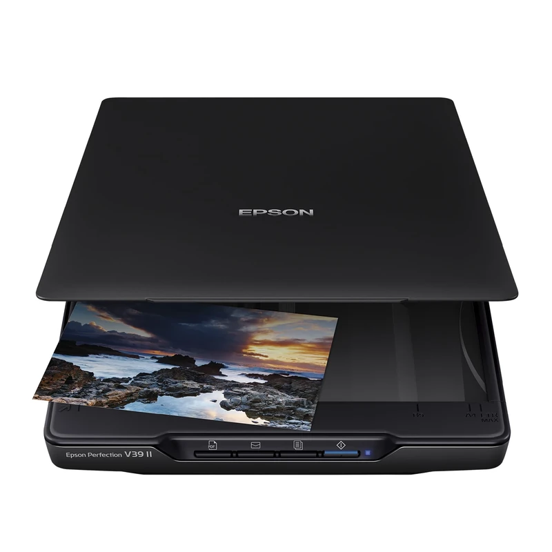 Epson Perfection V39 II Photo and Document Scanner, Black - Image 1