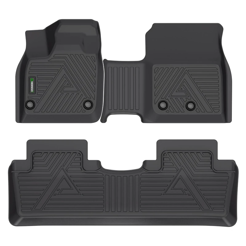 ANBINGO®-Floor Mats Custom Fit for Nissan Ariya 2023 All Weather Protection TPE Heavy Duty Non-Slip Automotive Floor Liners Fits Front& 2nd Row Full Set Accessories(Black)