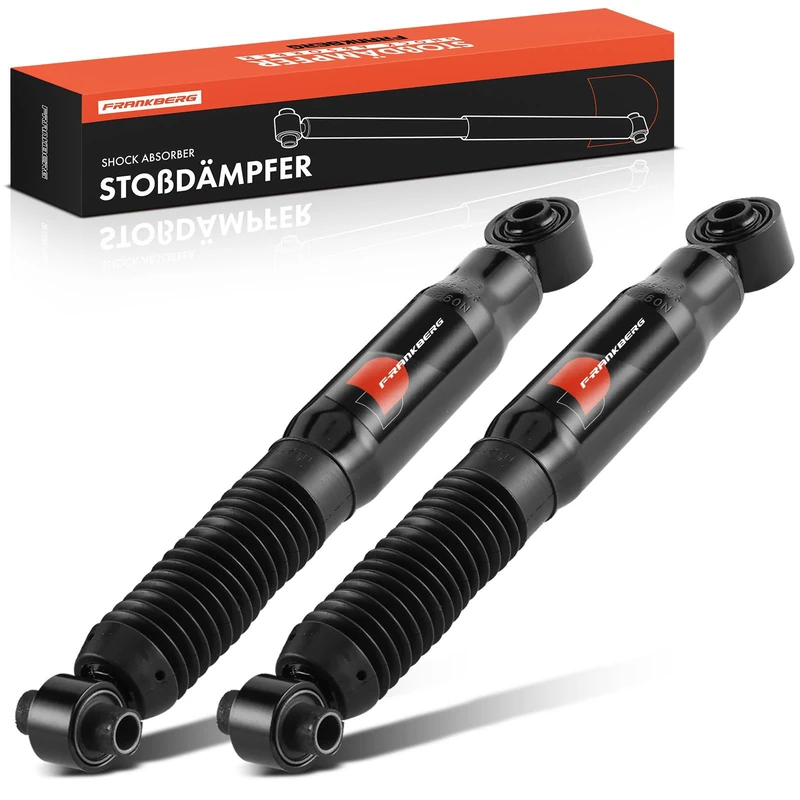Frankberg 2x Shock Absorber Strut Rear Left Right 390mm Gas pressure Compatible with C4 Grand Picasso I UA C4 Picasso I MPV UD Replace# 5206JA, 5206RC
