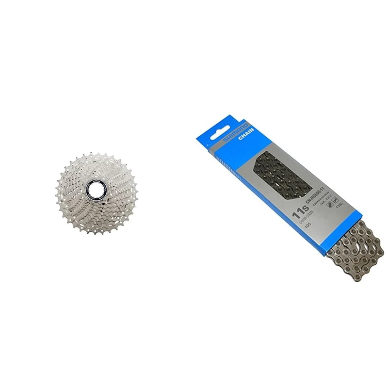 SHIMANO Unisex Cshg700134 Parts, Silver & CN-HG601 Bicycle Chain Silver 116 Links