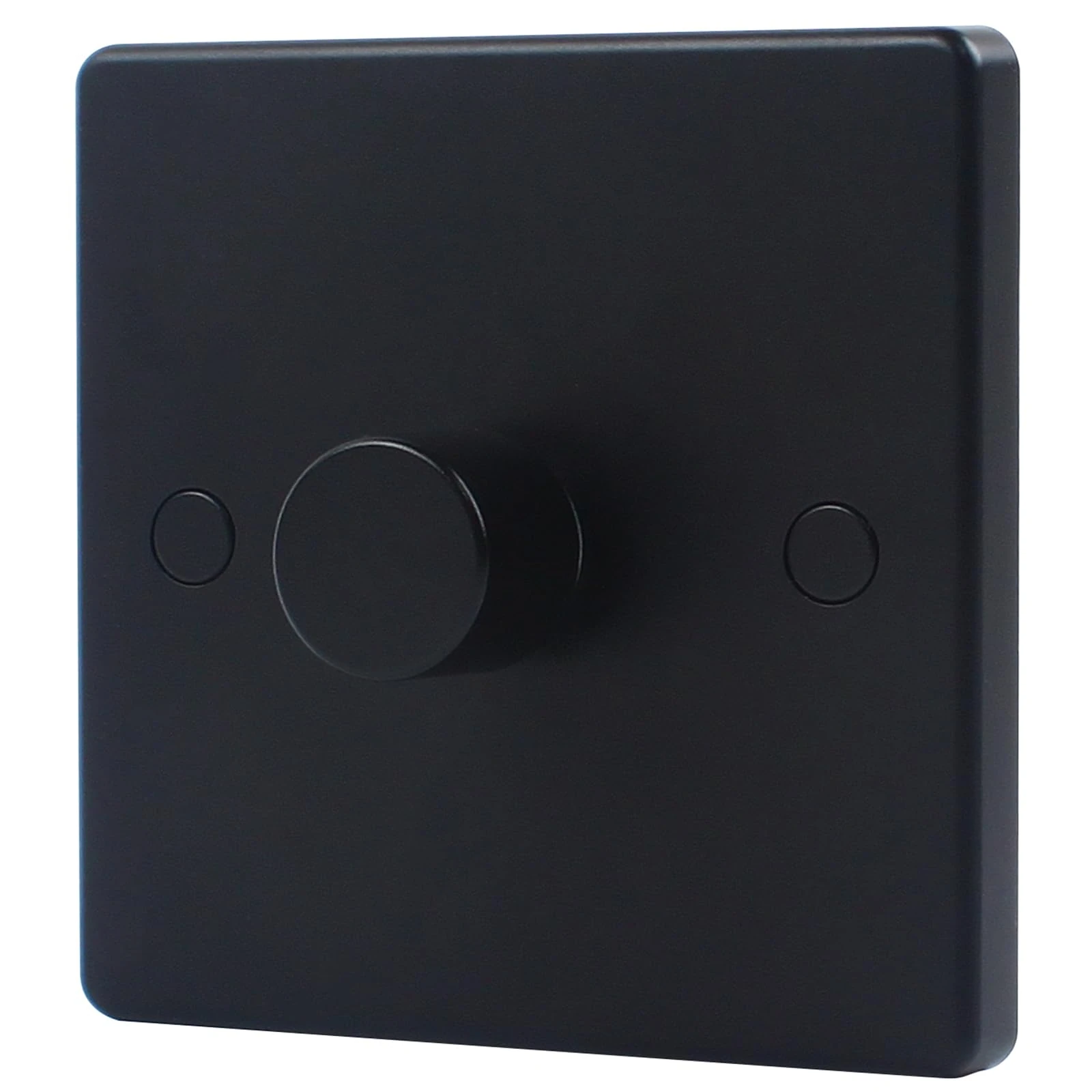 Aroidful 5-200W LED Dimmer Switch, Push On/Off 1 Gang 2-Way Rotary Trailing Edge Dimmer Switch for Dimmable LED Lights/Incandescent/Halogen (Black)