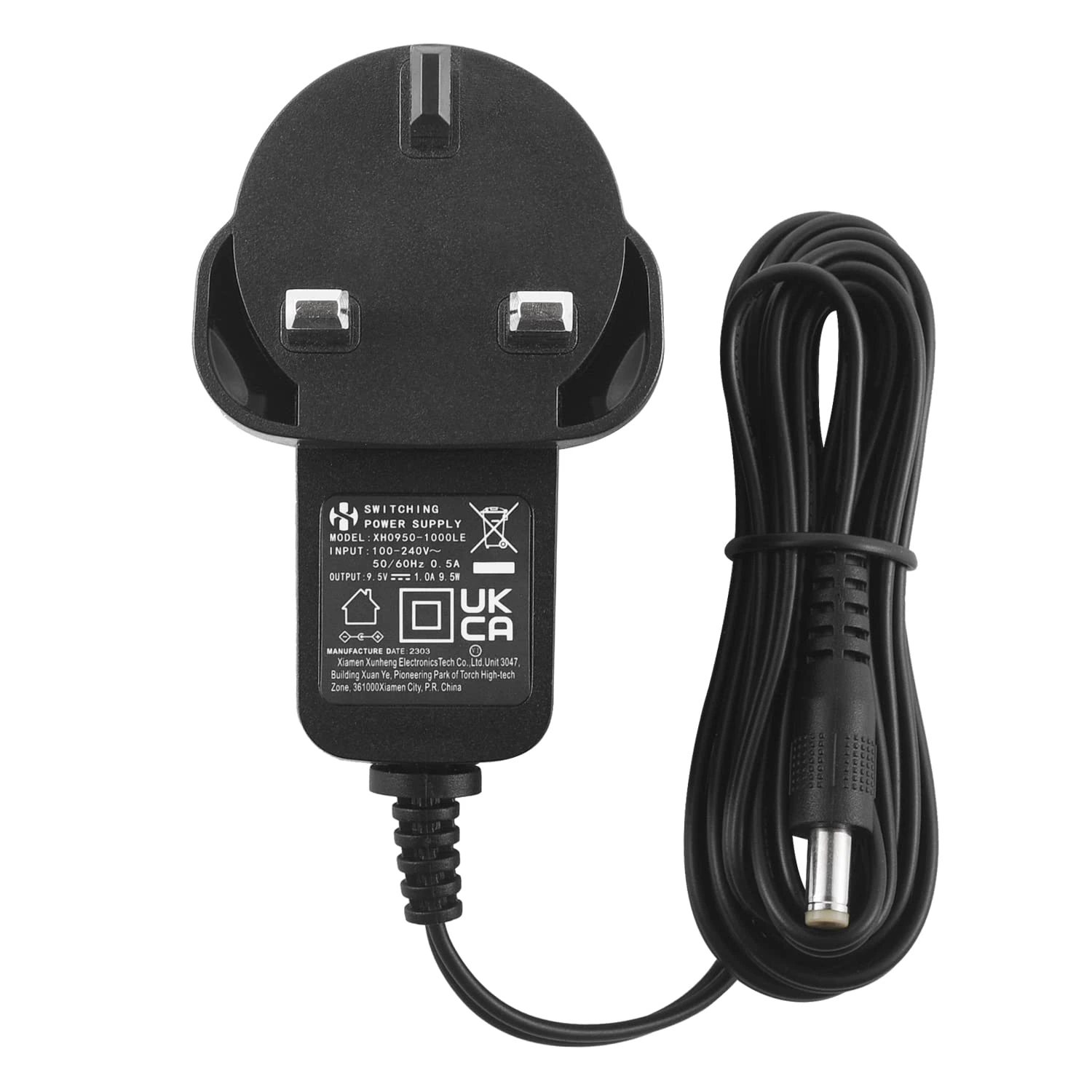 Security-01 9.5V 1A AC/DC Power Adapter Supply, Center Positive, Plug 4.8mm x 1.7mm, for Specified Casio Piano Keyboard - Only Compatible for Listed Models