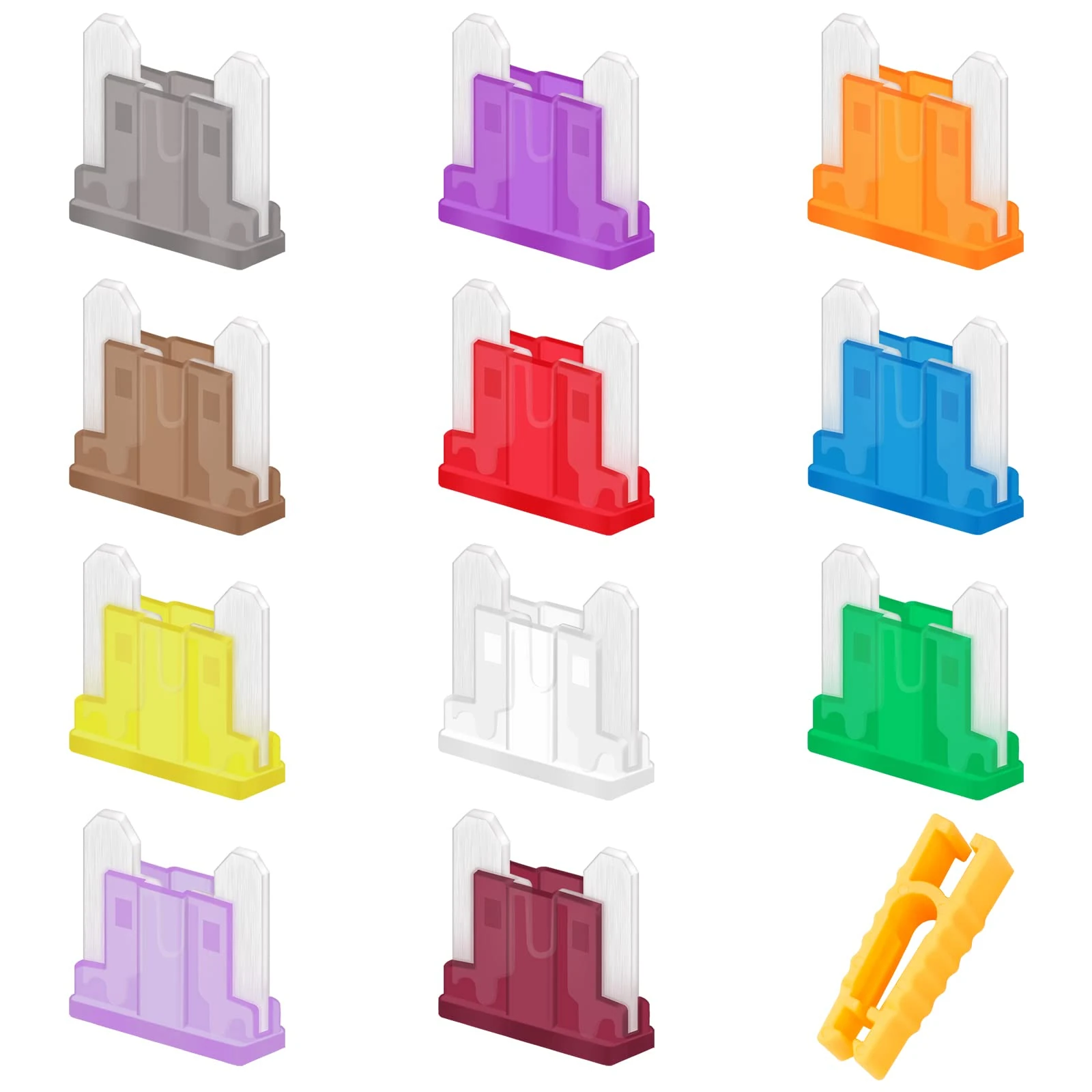 JatilEr Car Fuses Blade 30 Pcs, Automotive Replacement Fuses 2A-40A with Safety Puller for Car, Truck, Motorbike