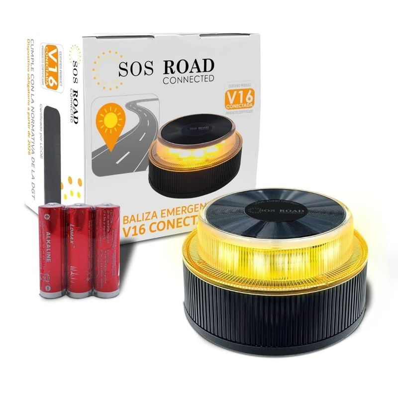 LUZ DE EMERGENCIA TRAFICO V16 CONECTADA A Internet SOS ROAD CONNECTED - Image 1