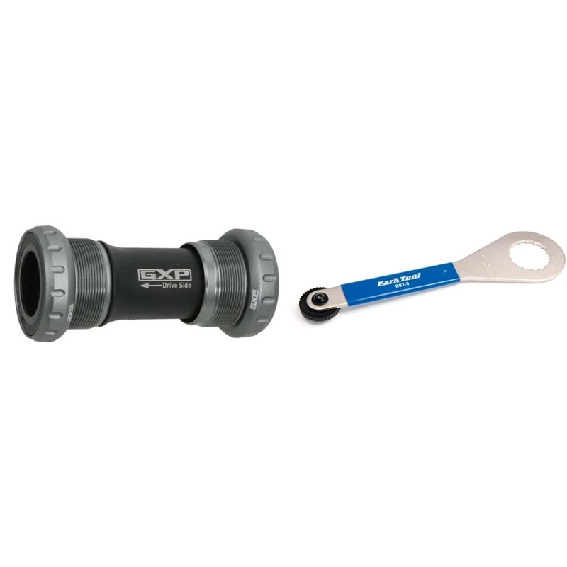 SRAM BB GXP Team Cups English Thread Including Bearings 73/68 & Park Tool BBT-9 External Cup BB and Hollowtech II Tool Tool