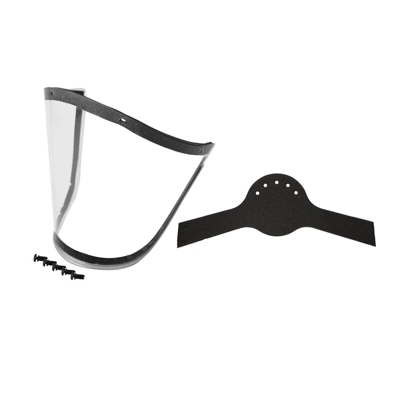JSP Powercap® IP Replacement Impact Visor & Face Seal - Black (CAU071-001-100, CAU080-000-000)
