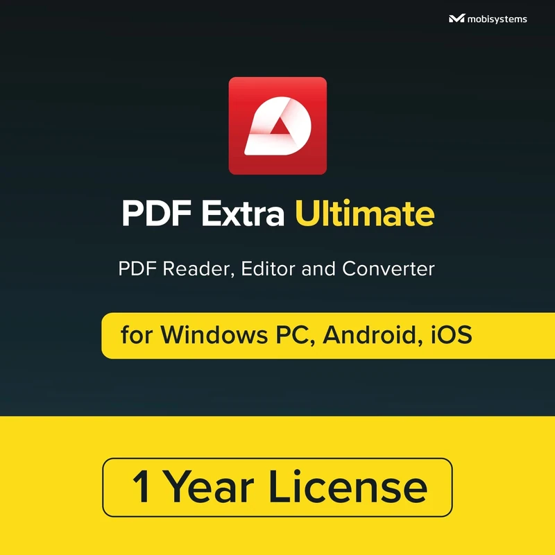 PDF Extra Ultimate | Complete PDF Reader and Editor | Create, Edit, Convert, Combine, Comment, Fill & Sign PDFs | Yearly License | 1 Windows PC & 2 Mobile Devices | 1 User - Image 1
