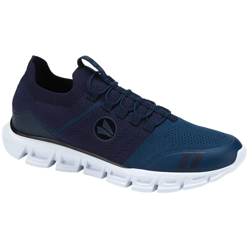 JAKO Unisex Premium Knit Trainers Sneaker, Navy Dark Blue, 3.5 UK