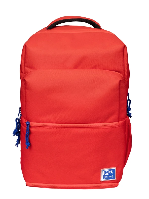 Oxford B-Out, Unisex School Backpack, 30L, 42 cm, Padded Laptop Pocket, Isothermal Compartment, Recycled Polyester, RPET, Red, red, 42x30x15cm, Casual