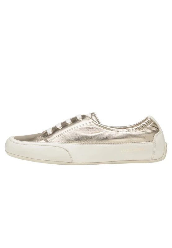 Candice Cooper Rock 4-Sneakers in Leather and Buffered Leather, Beige, 6.5 UK