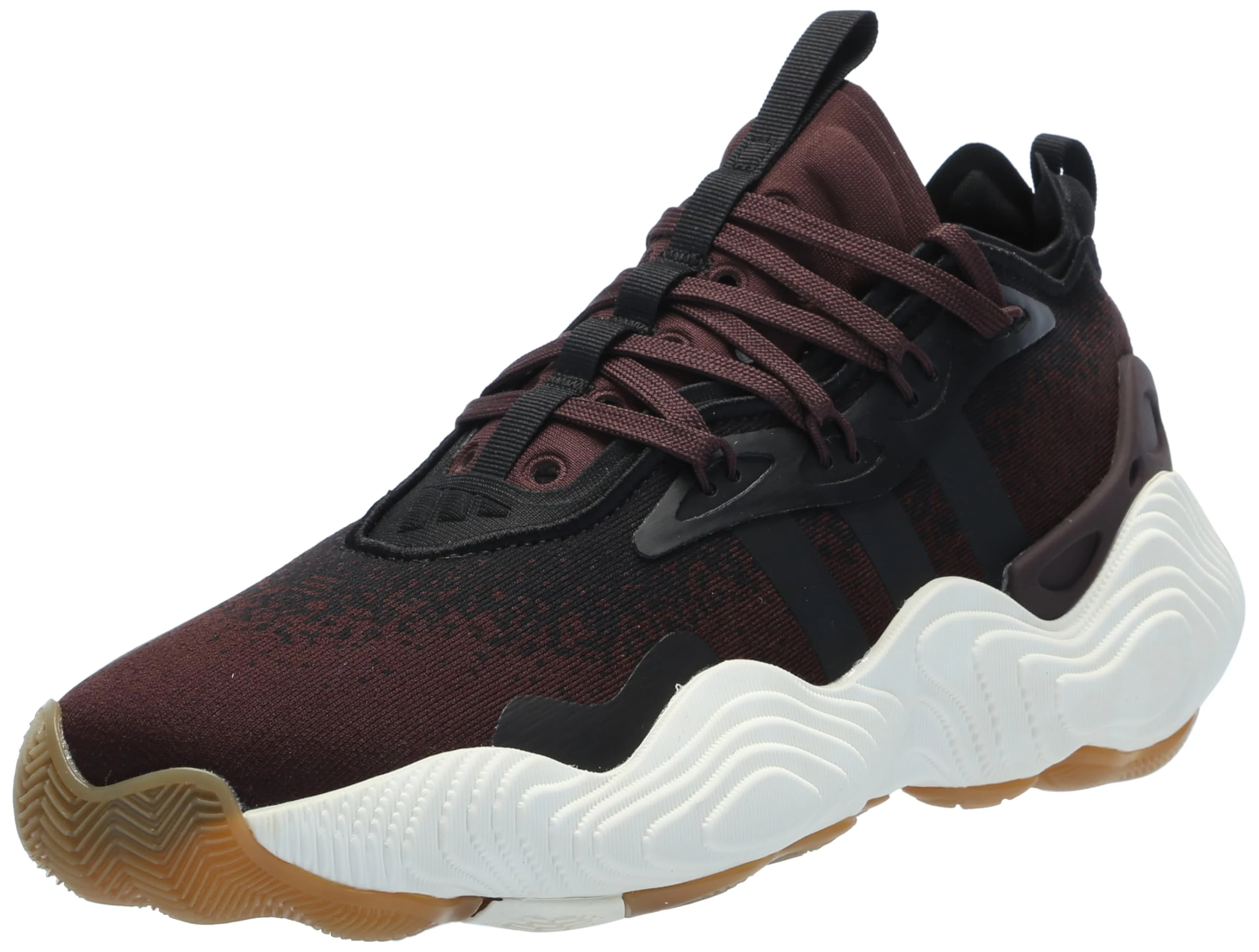 adidas Unisex-Adult Trae Young 3 Low Trainers Sneaker, Shadow Brown/Black/Off White, 8 Women/7 Men