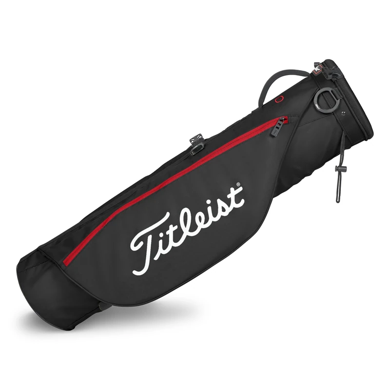 Titleist Carry Golf Bag, Black/Black/Red