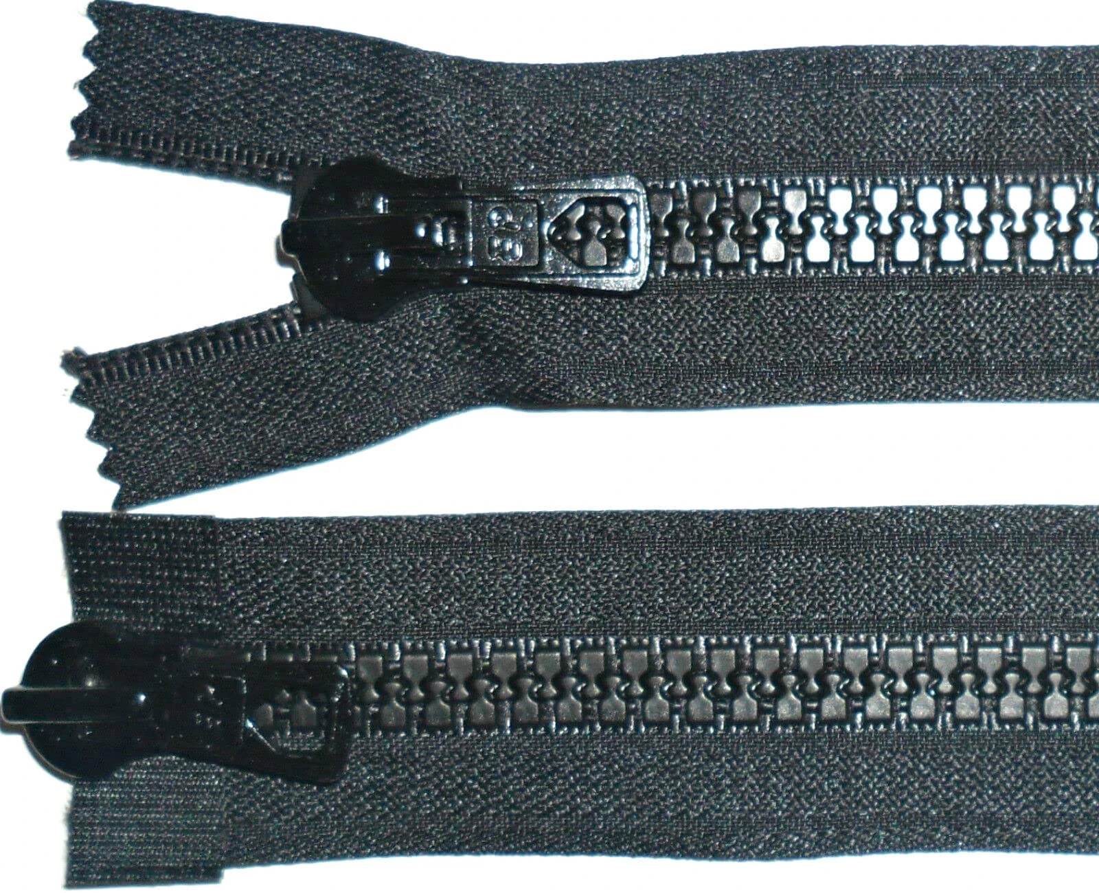 ZIPS Black Chunky Teeth Plastic Two Way Open END, Numb 8 Heavy Duty (26" to 32") (32 inches)