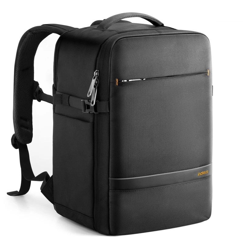 Inateck Ryanair 20L Cabin Travel Backpack 40 x 25 x 20 cm Easyjet Cabin Airplane Backpack Compatible with 14 MacBook Pro, Splash-Resistant, Black