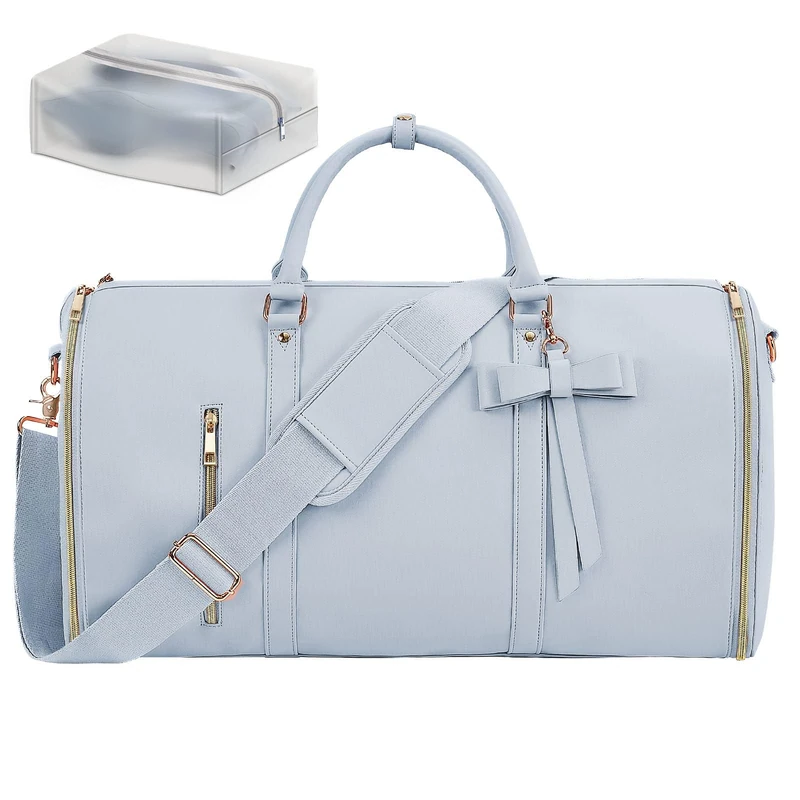 Garment Bags for Travel for Women, Blue, L, Carry-on Garment Bag with Strap