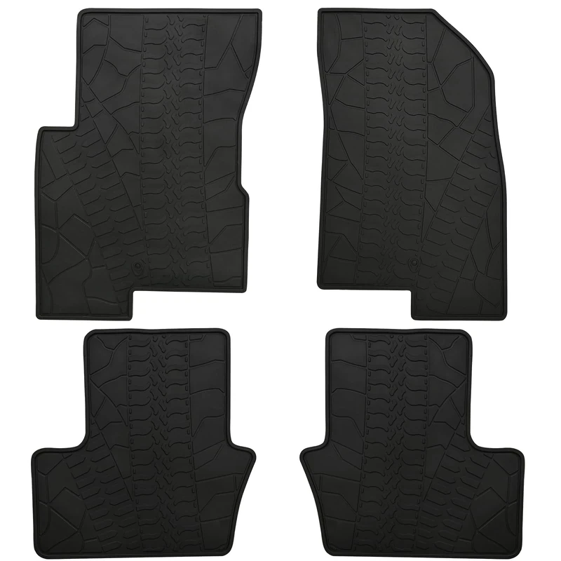 Megiteller Car Floor Mats Custom Fit Jeep Patriot 2017-2007/Jeep Compass 2007-2016/Dodge Caliber 2007-2012 （2008 2009 2010 2011 2012 2013 2014 2015 2016） Odorless All Weather Floor Liners