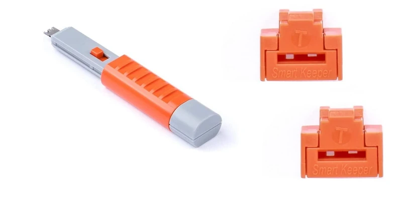 Smart Keeper Essential / 10 x RJ45 Port Blockers with 1 x Lock Key Basic/Orange