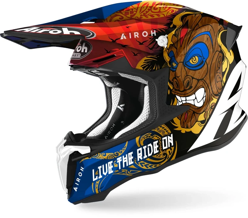 Airoh Motorcycle Helmet Twist 2.0 Tiki Gloss Xs