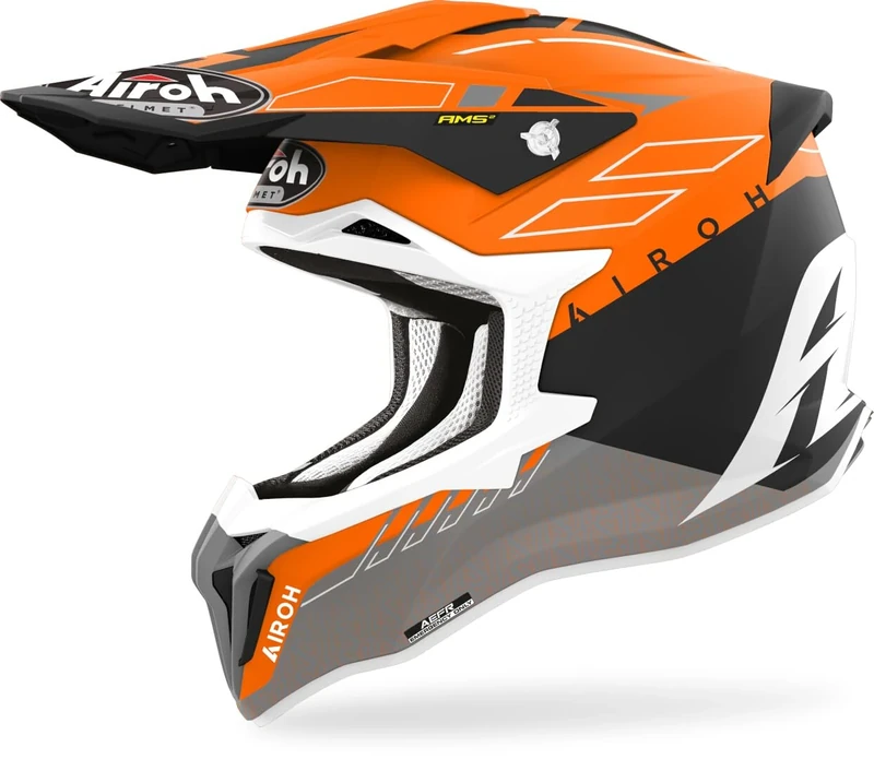 Airoh Motorcycle Helmet Strycker Skin Orange Matt L