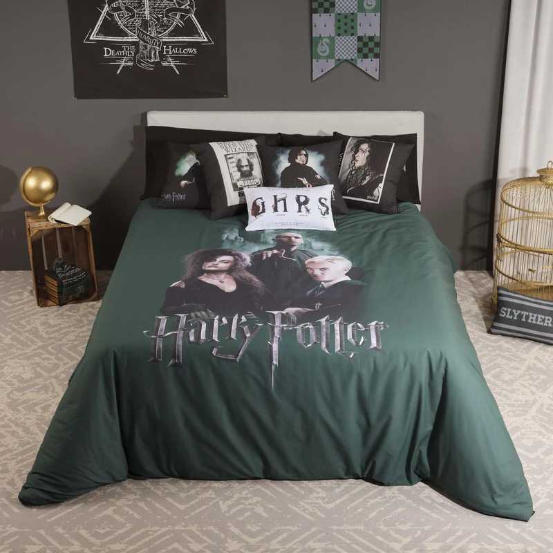 BELUM | Harry Potter Microsatin Duvet Cover for 120 cm Bed – Product Dimensions: (200 x 200 cm) – Model: Death Eaters