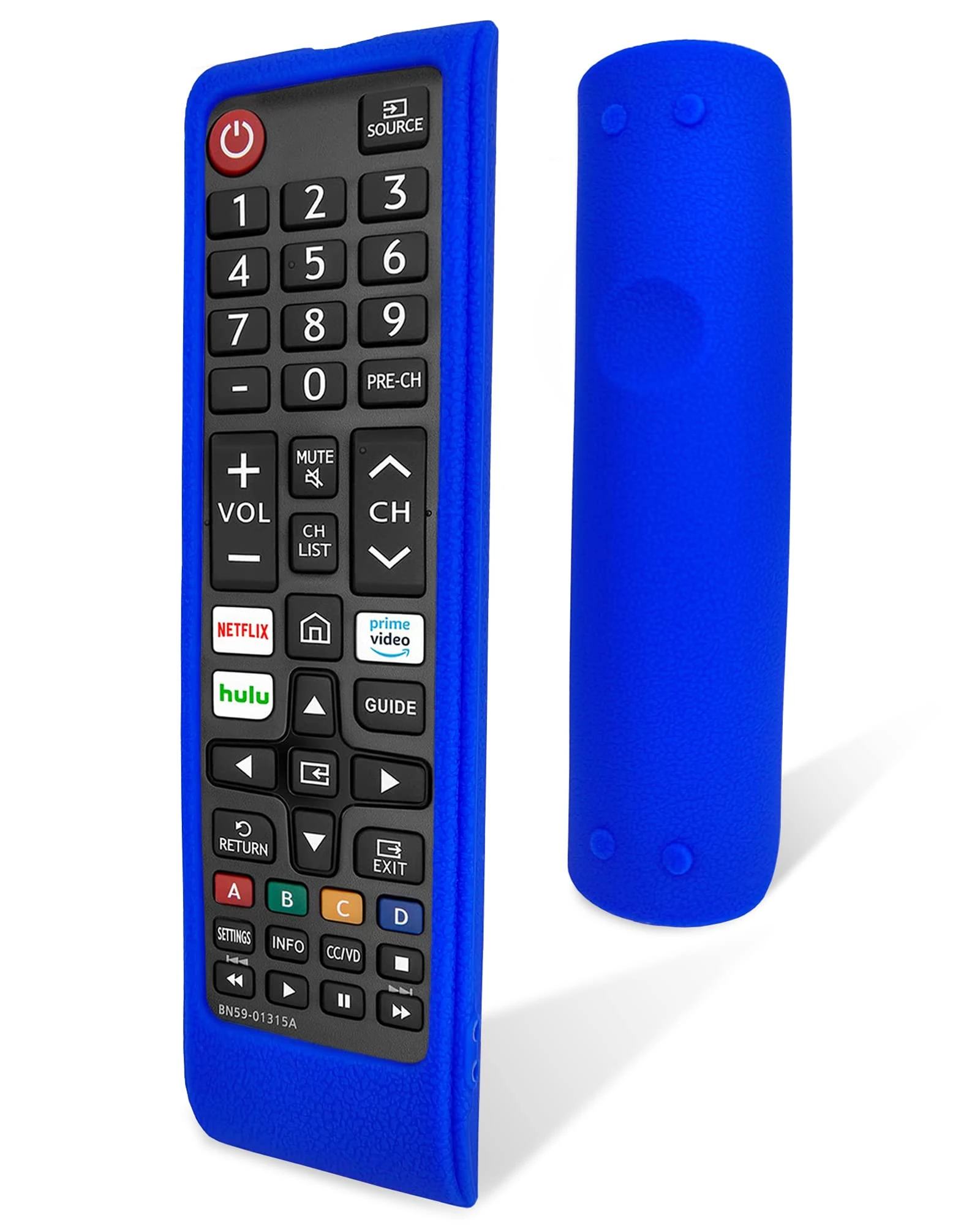 Protective Remote Control Case Compatible with Samsung TV Remote – Eco Silicone Cover, Shockproof, Dustproof, Washable (Blue)