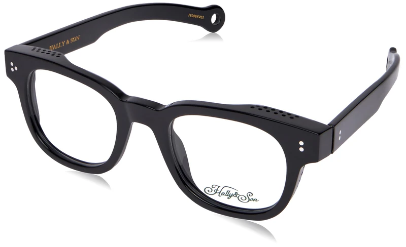Hally & Son Optical Kit HS886V 50 22 145 Glasses, Black, Unisex Adult, Black