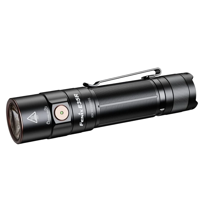 fenix E35R, Rechargeable Ultra Bright EDC Torch | 3100 Lumens | 260m | 69 Hrs Max | Magnetic Tail Cap | 21700 Battery Powered | USB-C Charging Port | IP68, Black