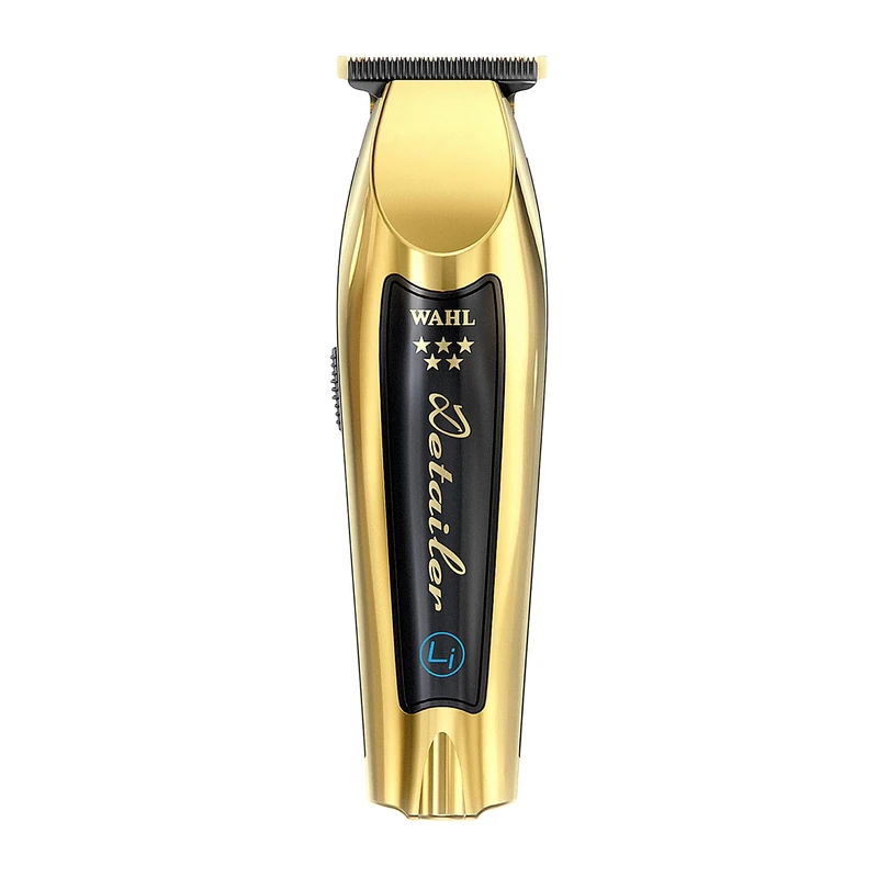 Wahl Gold Cordless Detailer Li - with Extra Wide T-Blade for Lining and Detail Work. Cuts More Hair Faster, Facial Hair Design