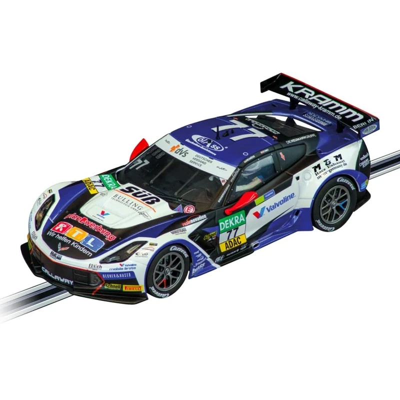 Carrera Evolution 20027739 Corvette C7 GT3-R Callaway Competition, No.77 1:32 Scale Slot Car