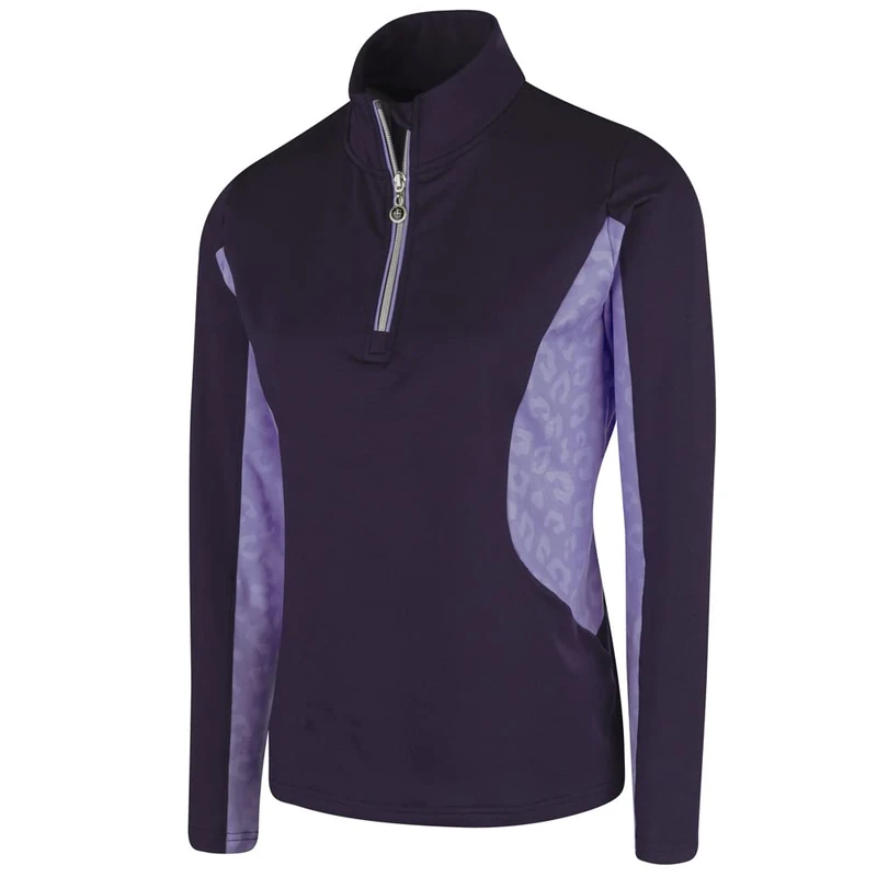 Island Green Women's Printed Panel Top Layer, Plum, M - Image 1