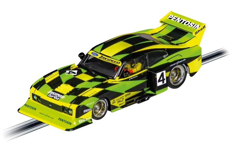 Carrera 20023956 Digital 124 Ford Capri Zakspeed Turbo Jürgen Hamelmann Team, No. 4 inches Vehicle, multicoloured