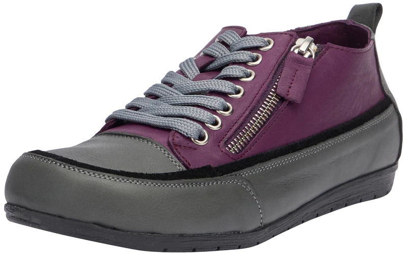 Andrea Conti Women's Trainers Sneaker, Plum Slate, 7.5 UK - Image 1