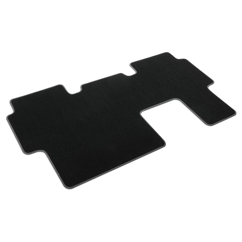 Volkswagen 1T3061273WGK Textile Doormat 2nd Row of Seats Premium Velour Doormat 1x Fabric Mat One Piece Black