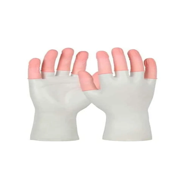 QRP 7C MEDIUM Latex Antistatic Finger Cots, medium