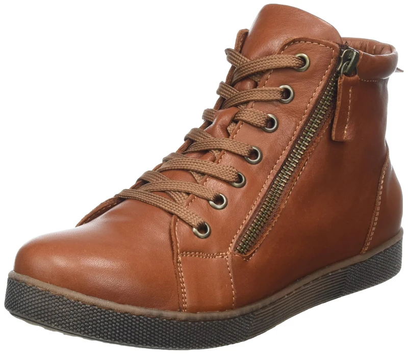 Andrea Conti Women's High Top Trainers, brown, 5 UK