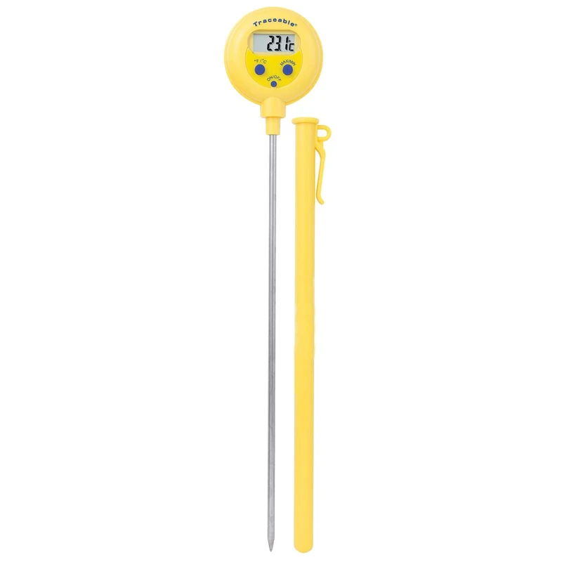 Cole-Parmer Traceable Lollipop™ Waterproof Thermometer Ultra with Calibration; ±0.4 degrees C accuracy at tested points - Image 1