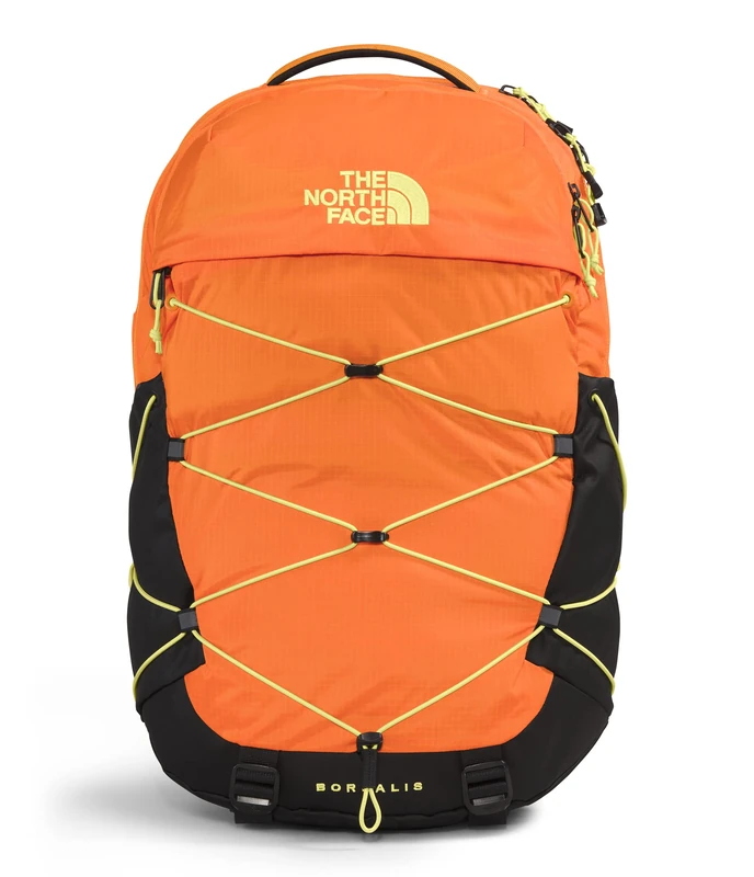 The North Face Borealis Backpack - Mandarin/Tnfblk/Sunsprt