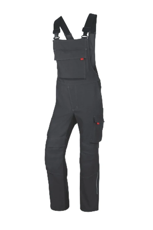 BP 2611-835-5632 dungarees, 43% modacryl/33% cotton/14% polyamide, 9% lyocell/1% other fibers, anthracite/black, modern fit, size 58n
