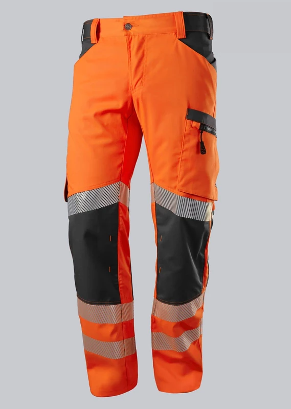 BP 2040-844-6556 Men's Work Trousers, 79.5% Polyester/16.5% Cotton/4% Elastolefin, Warning Orange/Anthracite, 3D Cut, Ergonomic Fit, Size 58n