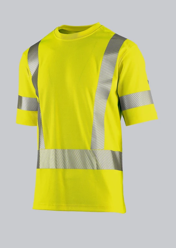 BP His & Hers T-Shirt, 50% Cotton/50% Polyester, Warning Yellow, Regular Fit, Size 4XL 2136-261-0066 - Image 1